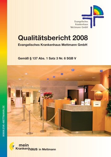 QualitÃ¤tsbericht 2008 - EVK Mettmann
