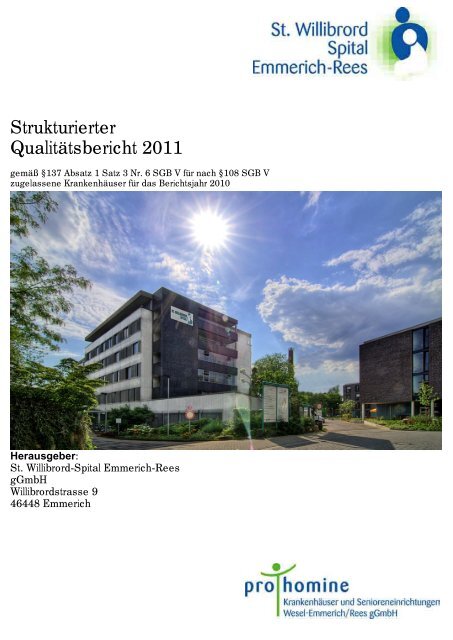 QualitÃ¤tsbericht, St. Willibrord-Spital Emmerich-Rees [260510973]