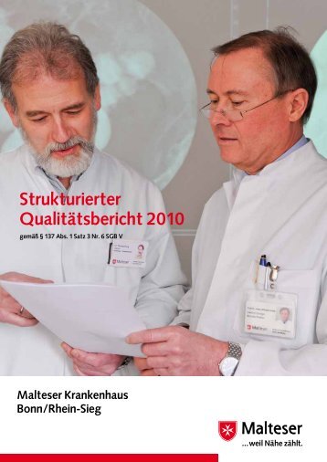 QualitÃ¤tsbericht 2010 - Malteser Krankenhaus Bonn/Rhein-Sieg