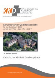 Strukturierter QualitÃ¤tsbericht Katholisches Klinikum Duisburg GmbH
