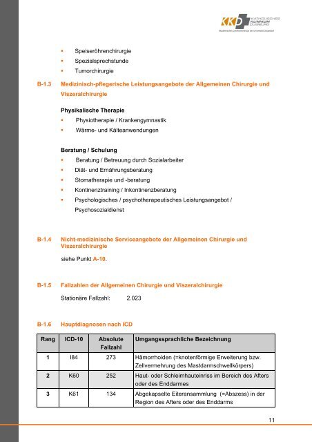 Strukturierter QualitÃ¤tsbericht Katholisches Klinikum Duisburg GmbH