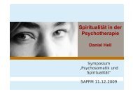 Spiritualität in der Psychotherapie