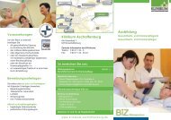 Flyer: Ausbildung zur/zum Gesundheits- und KrankenpflegerIn