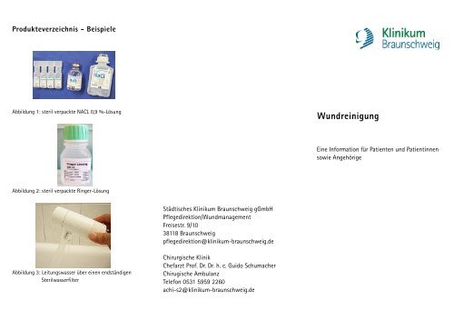 Wundreinigung - StÃ¤dtisches Klinikum Braunschweig