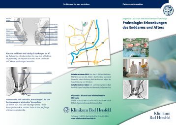 Proktologie - Klinikum Bad Hersfeld GmbH