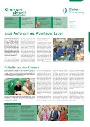 Aktuelles aus Medizin, Therapie und Pflege - Städtisches Klinikum ...