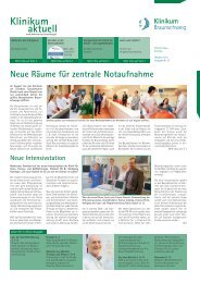 Ausgabe Nr. 27 / Oktober 2011 - StÃ¤dtisches Klinikum Braunschweig