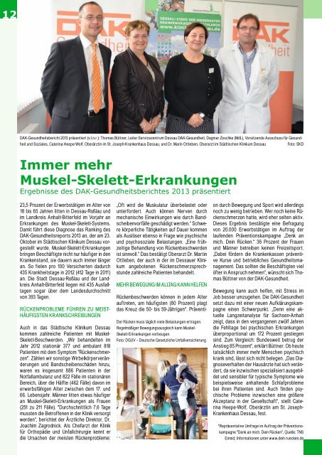 Ausgabe 2013-03 - Städtisches Klinikum Dessau