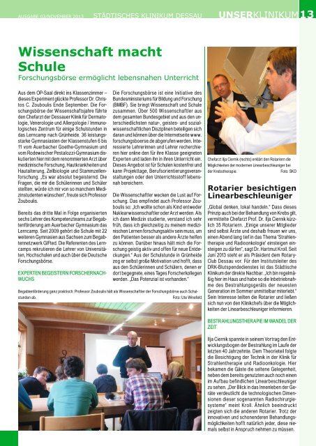 Ausgabe 2013-03 - Städtisches Klinikum Dessau