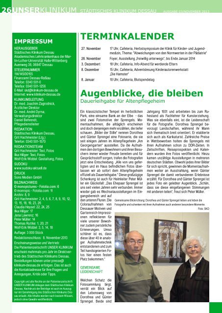 Ausgabe 2013-03 - Städtisches Klinikum Dessau