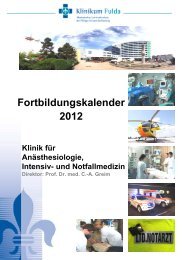 Fortbildungskalender - Klinikum Fulda