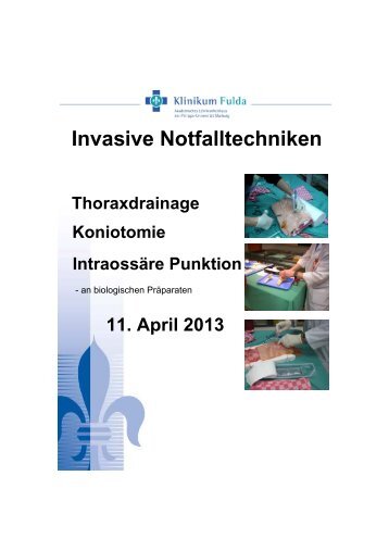 Invasive Notfalltechniken - Klinikum Fulda