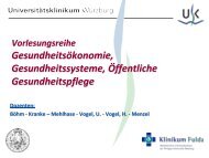 Klinische Behandlungspfade / Medizin Controlling - Klinikum Fulda