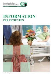 Information für PatientInnen und BesucherInnen - LKH-Univ ...