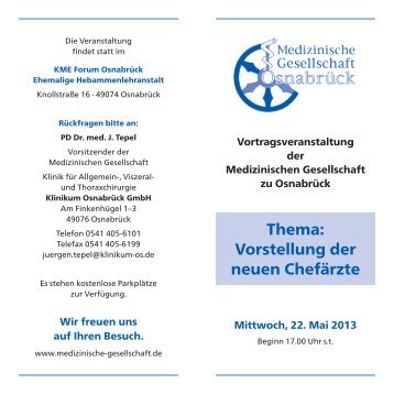 Download Flyer als PDF-Datei - Klinikum OsnabrÃ¼ck
