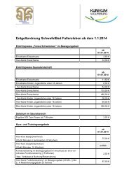 Entgeldordnung Schwefelbad Fallersleben - Klinikum der Stadt ...