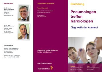 Pneumologen treffen Kardiologen - Klinikum Chemnitz