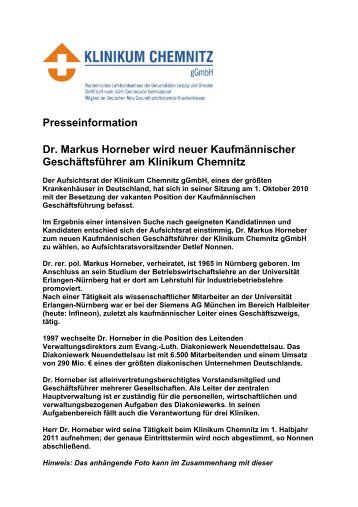 Download der Presseinformation ( 37 KB im PDF Format ) - Klinikum ...