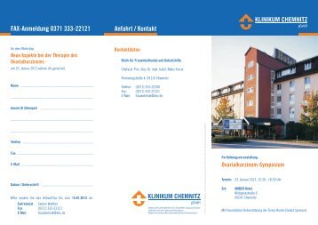 Flyer: Ovarialkarzinom-Symposium ( 1.2 MB PDF Format ) - Klinikum ...