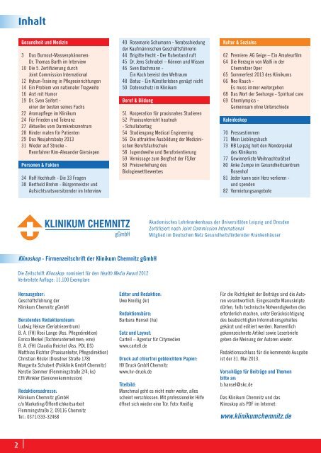 1.4 MB PDF Format - Klinikum Chemnitz