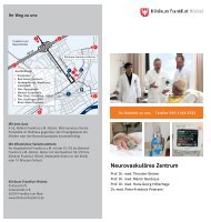 Neurovaskuläres Zentrum - Klinikum Frankfurt Hoechst