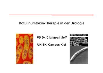 Botulinumtoxin-Therapie in der Urologie