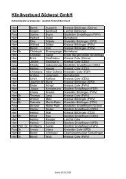 Gesamtliste der Aufsichtsräte (Stand 01/2014) - Klinikverbund ...