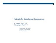 Methods for Compliance Measurement - Fachgruppe Klinische ...