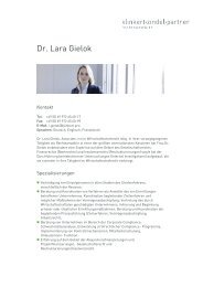 Dr. Lara Gielok - Klinkert Zindel Partner