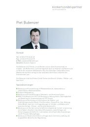 Piet Bubenzer - Klinkert Zindel Partner