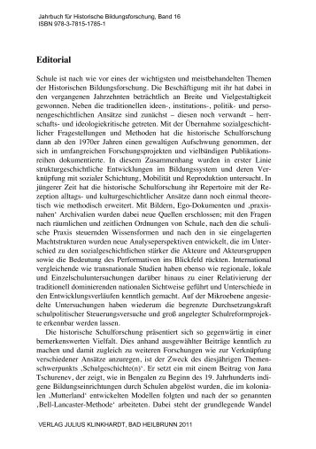 Editorial - Julius Klinkhardt