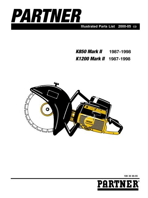 IPL, K850 II, K1200 II, 1998-01, Power cutter - Husqvarna