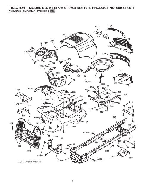 IPL, McCulloch, M11577RB, 96051001101, 2010-11, Tractor - Klippo