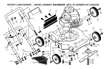 ipl, ra35n20s, lawn mowers: consumer walk-behinds ... - Klippo