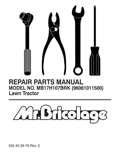 repair parts manual - Klippo