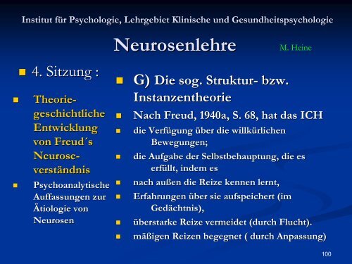 Neurosenlehre - Klinische und Gesundheitspsychologie