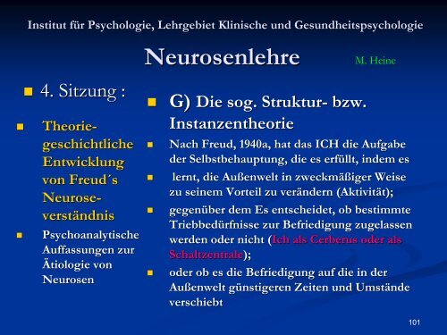 Neurosenlehre - Klinische und Gesundheitspsychologie