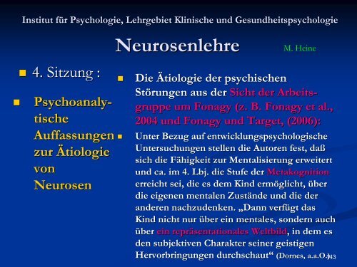 Neurosenlehre - Klinische und Gesundheitspsychologie