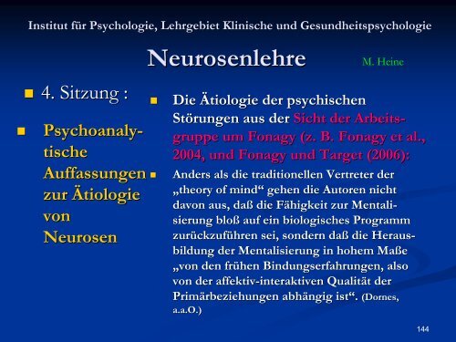 Neurosenlehre - Klinische und Gesundheitspsychologie