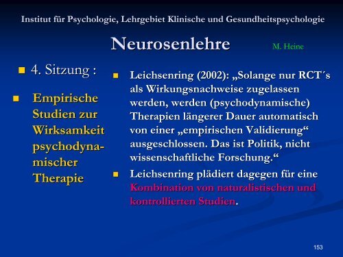 Neurosenlehre - Klinische und Gesundheitspsychologie