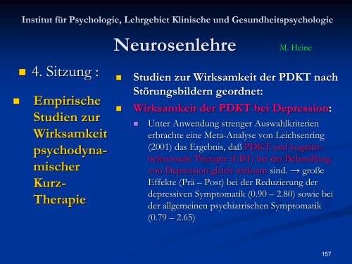 Neurosenlehre - Klinische und Gesundheitspsychologie