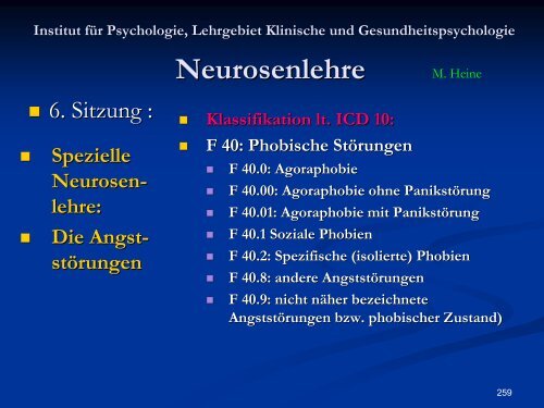 Neurosenlehre - Klinische und Gesundheitspsychologie