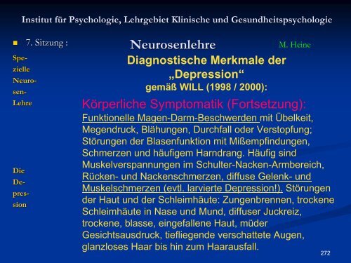 Neurosenlehre - Klinische und Gesundheitspsychologie