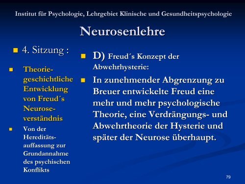 Neurosenlehre - Klinische und Gesundheitspsychologie