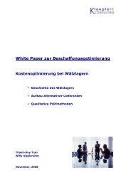 White Paper zur Beschaffungsoptimierung - Kloepfel Consulting ...