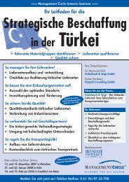 Strategische Beschaffung in der TÃ¼rkei - Kloepfel Consulting GmbH