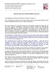 Bericht über den Kloster-Helfta-Tag 2013