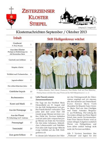 Endversion KN Sept.-Ojt.30.08.13 - Zisterzienserkloster Bochum ...