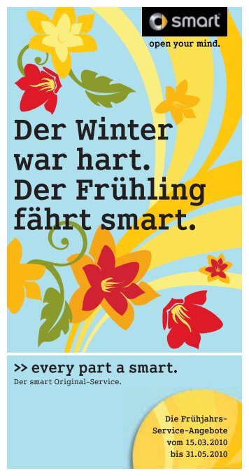 Der Winter war hart. Der FrÃ¼hling fÃ¤hrt smart. - Autohaus Kloz