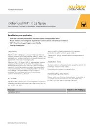 KlÃ¼berfood NH1 K 32 Spray - KlÃ¼ber Lubrication